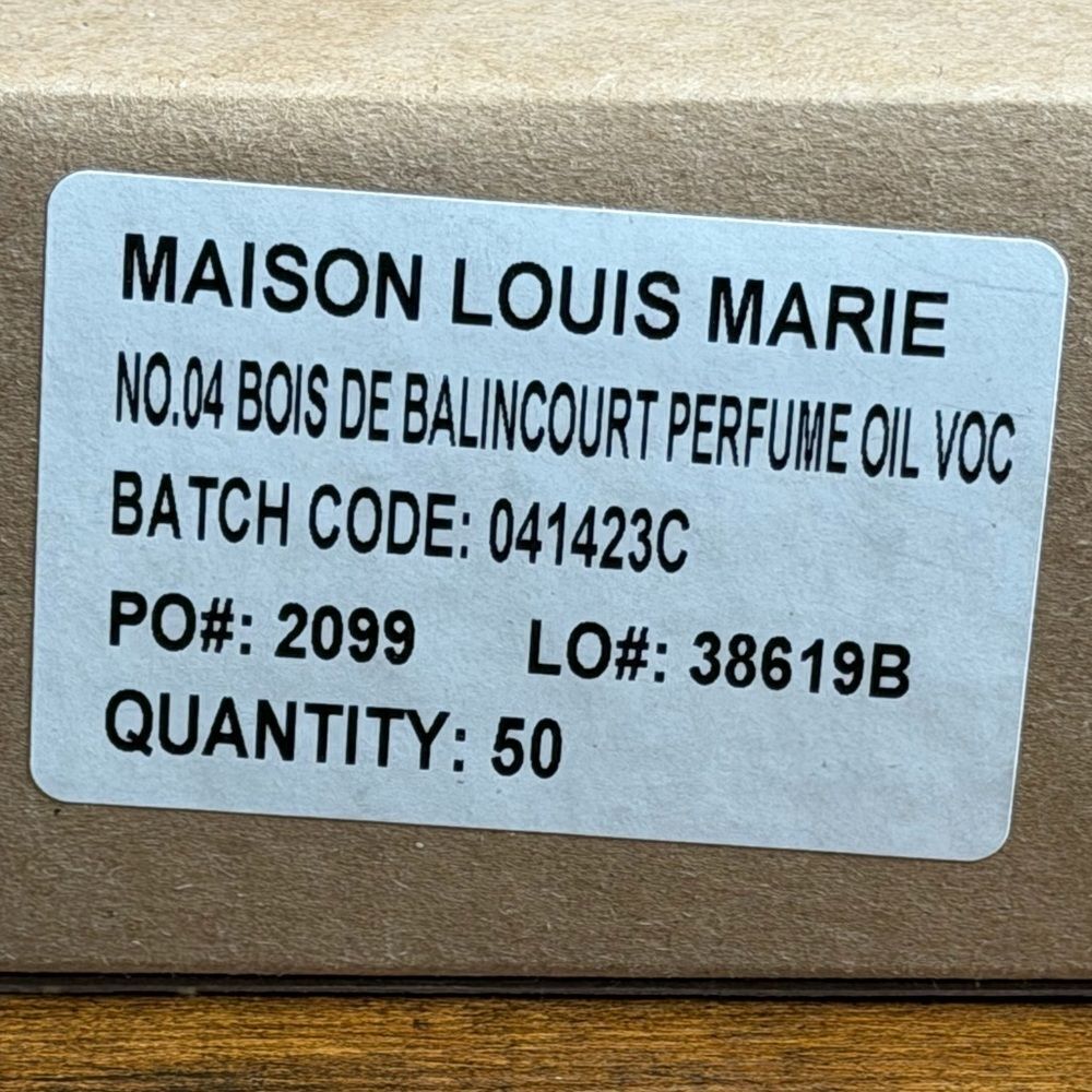 🌿 Maison Louis Marie No.04 Bois de Balincourt Perfume Oil Sample Set, Lot of 50 - Picture 10 of 14